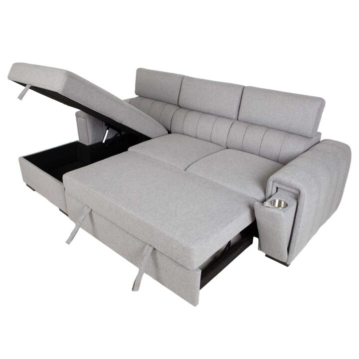 Nurgadiivanvoodi ODELIA VN 252x165xH82/100cm, hall Diivanid
