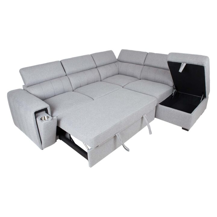 Nurgadiivanvoodi ODELIA-2 PN 263x227xH81/97cm, hall Diivanid