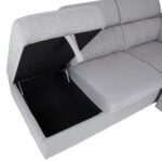 Nurgadiivanvoodi ODELIA-2 VN 263x227xH81/97cm, hall Diivanid