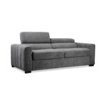 Diivanvoodi KINGSTON 3-kohaline 198x96xH76/94cm, tumehall Diivanid