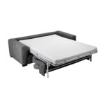 Diivanvoodi KINGSTON 3-kohaline 198x96xH76/94cm, tumehall Diivanid