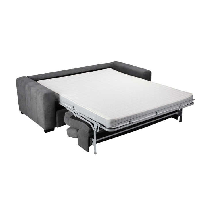 Diivanvoodi KINGSTON 3-kohaline 198x96xH76/94cm, tumehall Diivanid