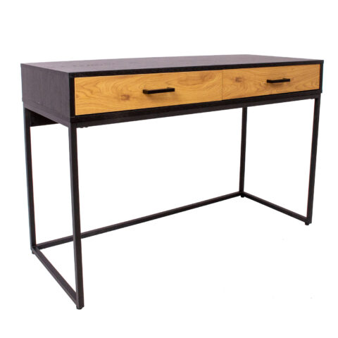 Kirjutuslaud AMSTERDAM 120x50xH79cm, tamm/must Kirjutuslauad AMSTERDAM