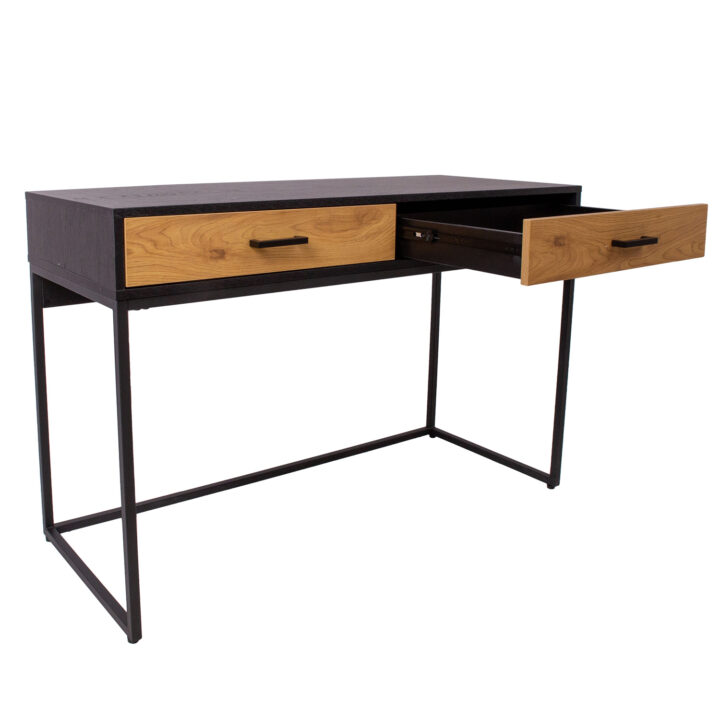 Kirjutuslaud AMSTERDAM 120x50xH79cm, tamm/must Kirjutuslauad AMSTERDAM