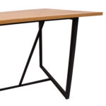 Söögilaud AMSTERDAM 160x90xH75cm, tamm/must Söögilauad AMSTERDAM