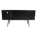 Kummut LUXEMBOURG 150x40xH80cm, must melamiin Elutoamööbel Elutuppa jõuludeks