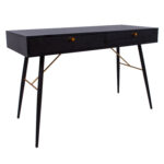 Kirjutuslaud LUXEMBOURG 120x48xH75cm, must melamiin Kirjutuslauad Elutuppa jõuludeks
