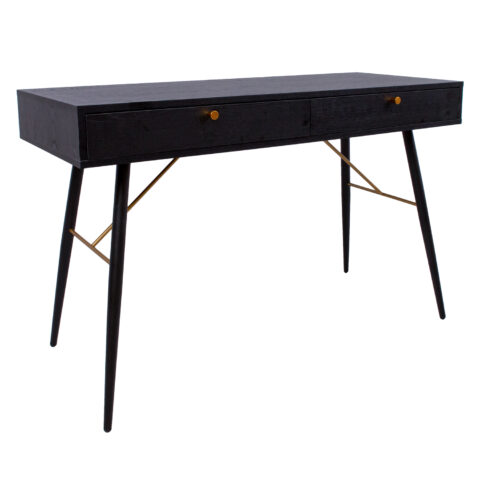 Kirjutuslaud LUXEMBOURG 120x48xH75cm, must melamiin Kirjutuslauad Elutuppa jõuludeks