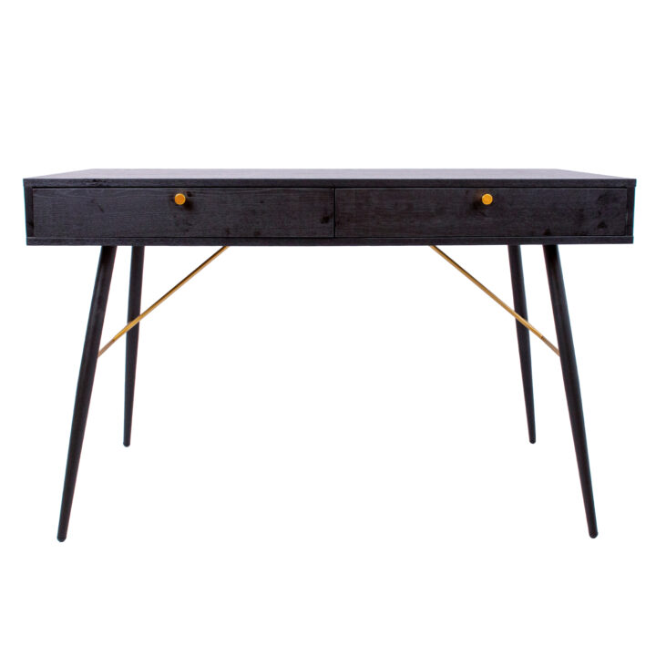 Kirjutuslaud LUXEMBOURG 120x48xH75cm, must melamiin Kirjutuslauad Elutuppa jõuludeks