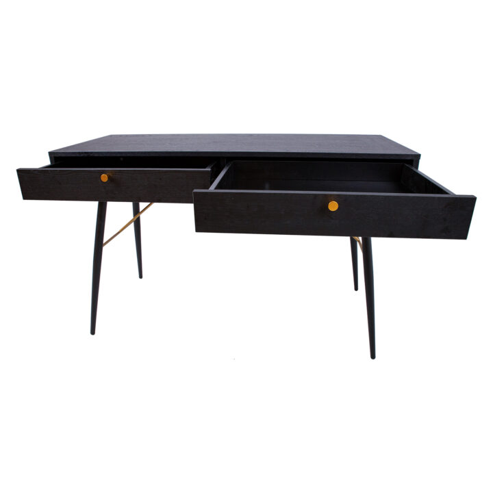 Kirjutuslaud LUXEMBOURG 120x48xH75cm, must melamiin Kirjutuslauad Elutuppa jõuludeks