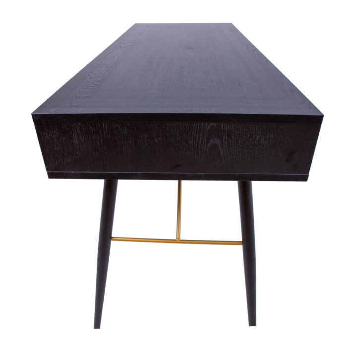 Kirjutuslaud LUXEMBOURG 120x48xH75cm, must melamiin Kirjutuslauad Elutuppa jõuludeks