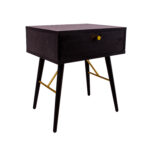 Öökapp – abilaud LUXEMBOURG 45x35xH50cm, must melamiin Magamistuba Elutuppa jõuludeks