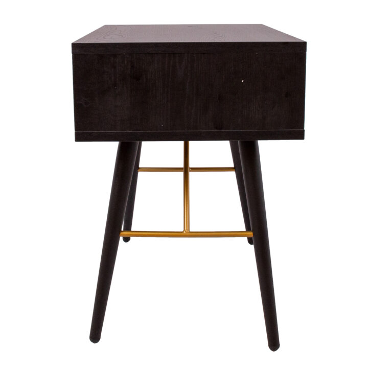 Öökapp – abilaud LUXEMBOURG 45x35xH50cm, must melamiin Magamistuba Elutuppa jõuludeks