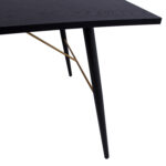Söögilaud LUXEMBOURG 160x90xH75cm, must melamiin Söögilauad Elutuppa jõuludeks