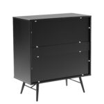 Kummut PIXAR 80x40xH90cm, must Elutoamööbel H01-700 Kapid