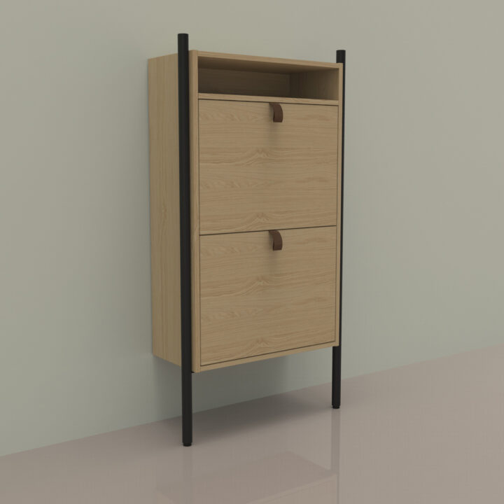 Jalatsikapp AALBORG 55,6x26xH91,5cm, tamm Esik ja Garderoob Esikumööbel