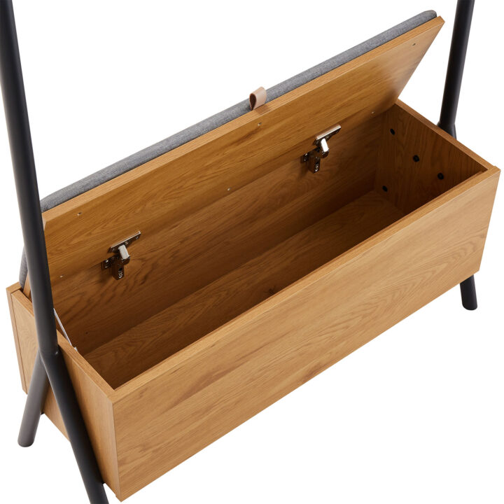 Esikunagi AALBORG pingiga 97x32xH180cm, tamm Esik ja Garderoob Esikumööbel