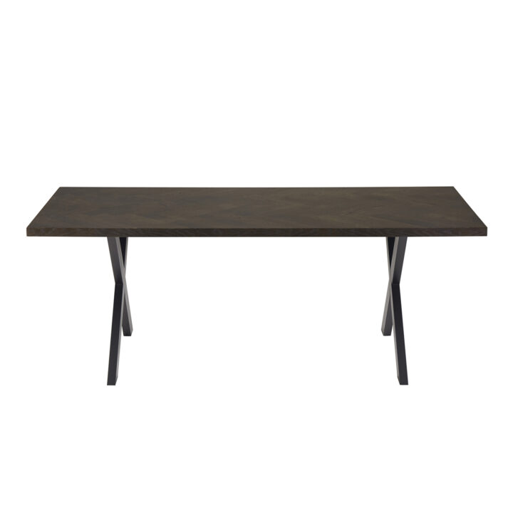 Söögilaud ROWAN 200x90xH75cm, kalasaba suitsutamm Söögilauad H02-200 Söögilauad