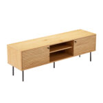 TV laud LINE 150x40xH50cm, tammedekooriga melamiin Elutoamööbel H01-800 TV-alused