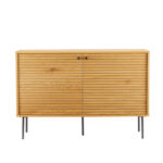 Kummut LINE 110x40xH74cm, tammedekooriga melamiin Elutoamööbel H01-700 Kapid