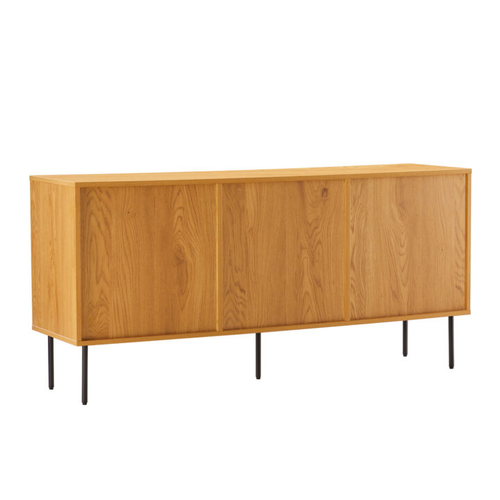Kummut LINE 150x40xH74cm, tammedekooriga melamiin Elutoamööbel H01-700 Kapid