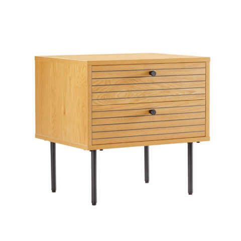 Öökapp LINE 2-sahtliga 50x40xH50cm, tammedekooriga melamiin Magamistuba H03-700 Öökapid