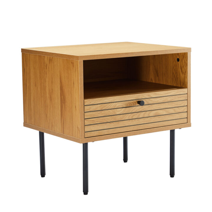 Öökapp LINE 50x40xH50cm, tammedekooriga melamiin Magamistuba H03-700 Öökapid