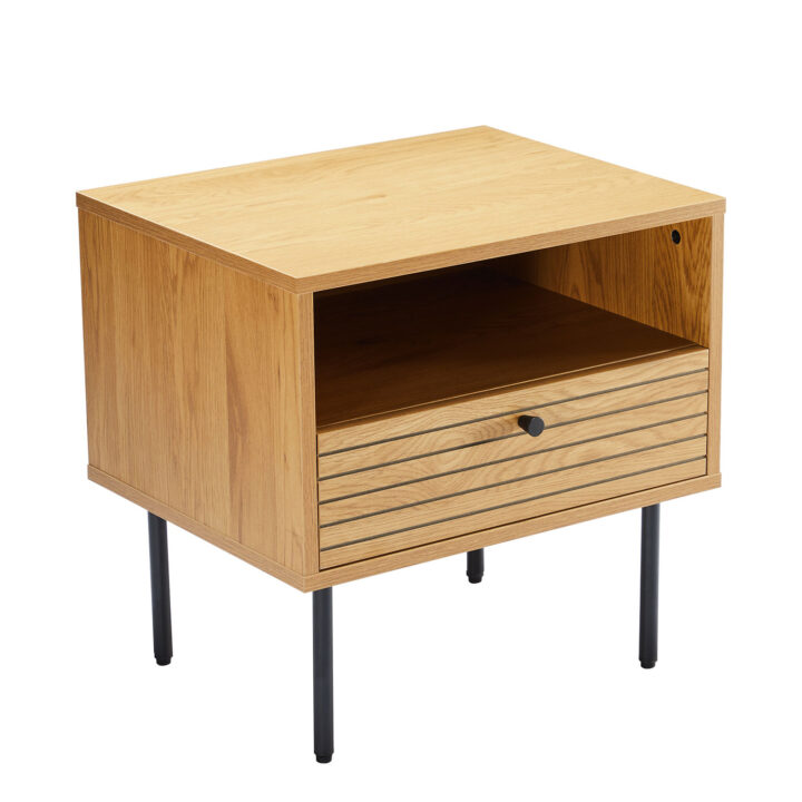 Öökapp LINE 50x40xH50cm, tammedekooriga melamiin Magamistuba H03-700 Öökapid