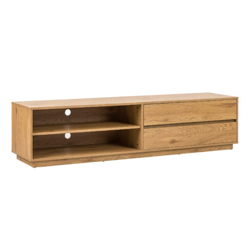 TV laud SACHA 180x40xH43cm, tammedekooriga melamiin Elutoamööbel H01-800 TV-alused