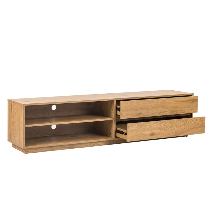 TV laud SACHA 180x40xH43cm, tammedekooriga melamiin Elutoamööbel H01-800 TV-alused