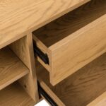 TV laud SACHA 180x40xH43cm, tammedekooriga melamiin Elutoamööbel H01-800 TV-alused