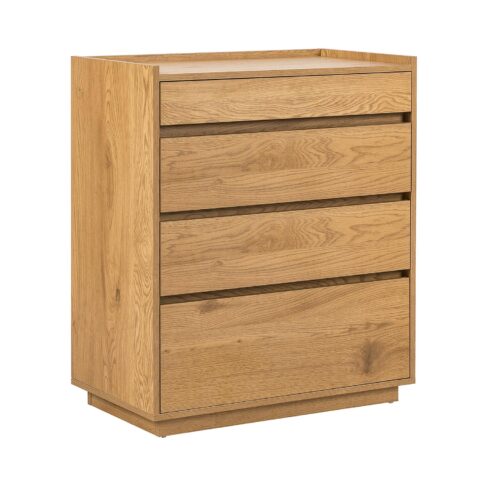 Kummut SACHA 75x40xH89cm, tammedekooriga melamiin Elutoamööbel H01-700 Kapid
