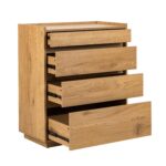 Kummut SACHA 75x40xH89cm, tammedekooriga melamiin Elutoamööbel H01-700 Kapid