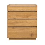 Kummut SACHA 75x40xH89cm, tammedekooriga melamiin Elutoamööbel H01-700 Kapid