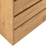 Kummut SACHA 75x40xH89cm, tammedekooriga melamiin Elutoamööbel H01-700 Kapid