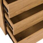 Kummut SACHA 75x40xH89cm, tammedekooriga melamiin Elutoamööbel H01-700 Kapid