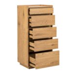 Kummut SACHA 50x40xH109cm, tammedekooriga melamiin Elutoamööbel H01-700 Kapid