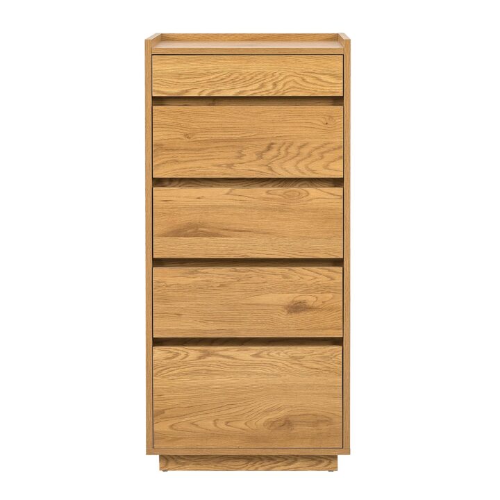 Kummut SACHA 50x40xH109cm, tammedekooriga melamiin Elutoamööbel H01-700 Kapid