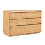 Kummut SACHA 120x40xH80cm, tammedekooriga melamiin Elutoamööbel H01-700 Kapid