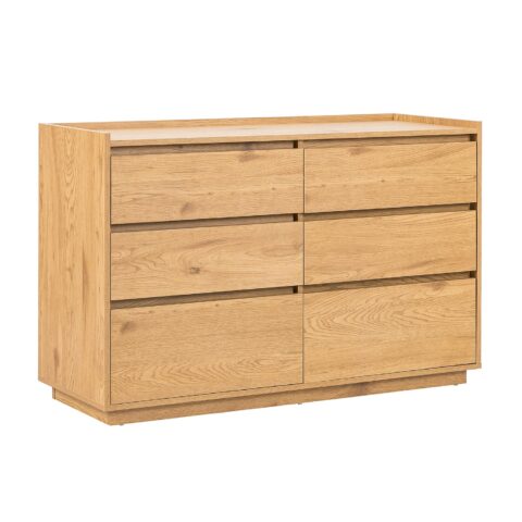 Kummut SACHA 120x40xH80cm, tammedekooriga melamiin Elutoamööbel H01-700 Kapid
