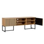 TV laud HAMPTON 160x40xH60cm, tammedekooriga melamiin Elutoamööbel H01-800 TV-alused