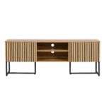TV laud HAMPTON 160x40xH60cm, tammedekooriga melamiin Elutoamööbel H01-800 TV-alused