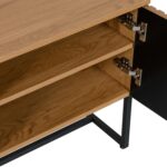 TV laud HAMPTON 160x40xH60cm, tammedekooriga melamiin Elutoamööbel H01-800 TV-alused
