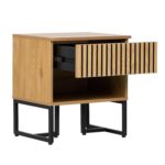 Öökapp HAMPTON 50x40xH55cm, tammedekooriga melamiin Magamistuba H03-700 Öökapid