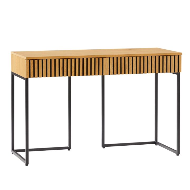 Kirjutuslaud HAMPTON 120x50xH79cm, tammedekooriga melamiin Kontorimööbel