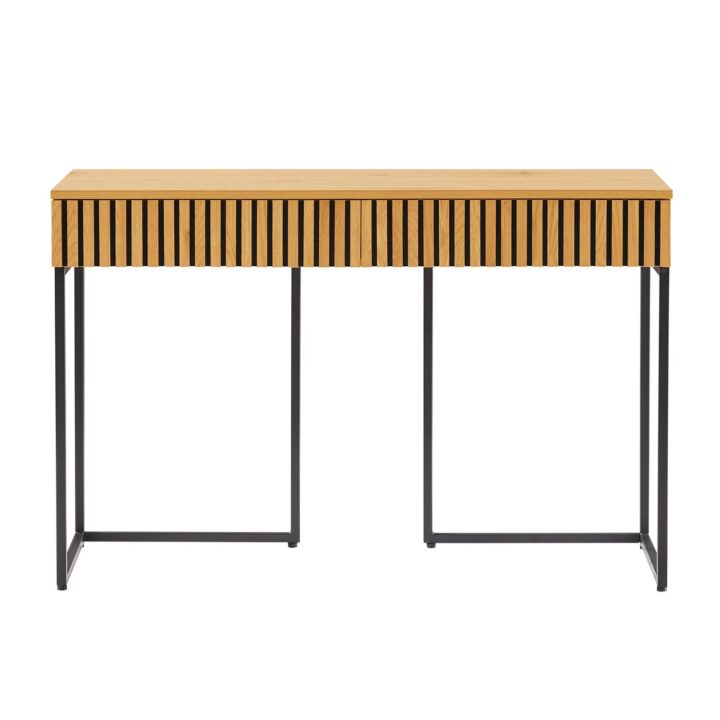 Kirjutuslaud HAMPTON 120x50xH79cm, tammedekooriga melamiin Kontorimööbel