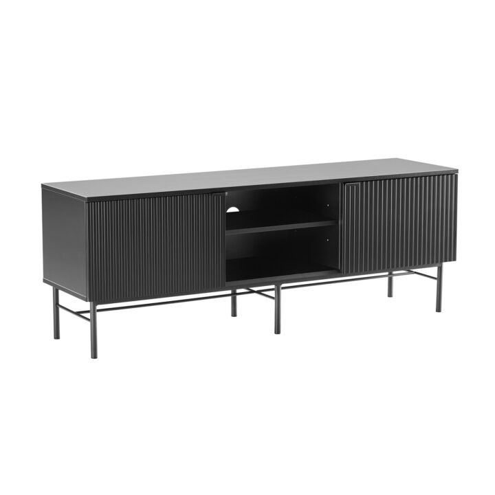 TV-laud SEQUENCE 150x40xH55cm, must Elutoamööbel H01-800 TV-alused