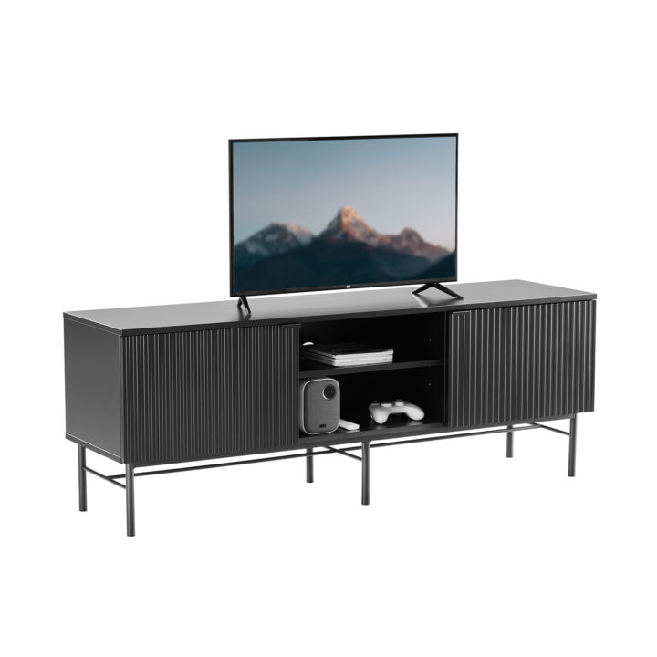 TV-laud SEQUENCE 150x40xH55cm, must Elutoamööbel H01-800 TV-alused