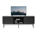 TV-laud SEQUENCE 150x40xH55cm, must Elutoamööbel H01-800 TV-alused