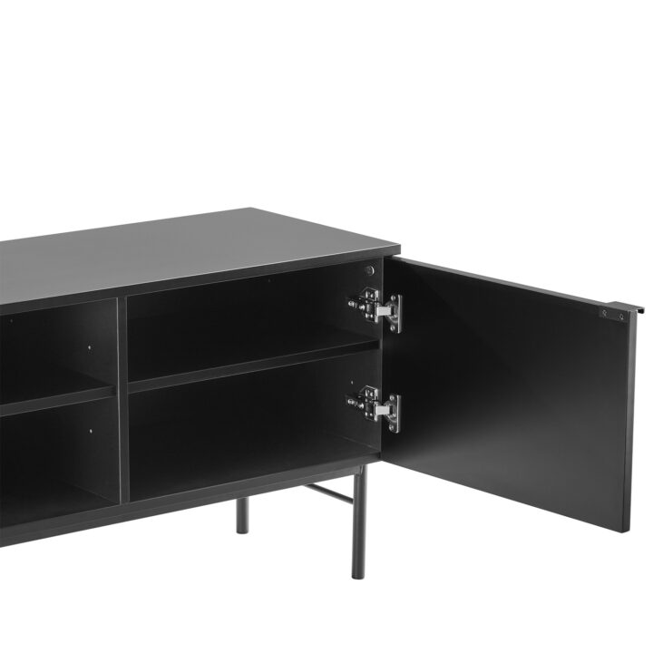 TV-laud SEQUENCE 150x40xH55cm, must Elutoamööbel H01-800 TV-alused